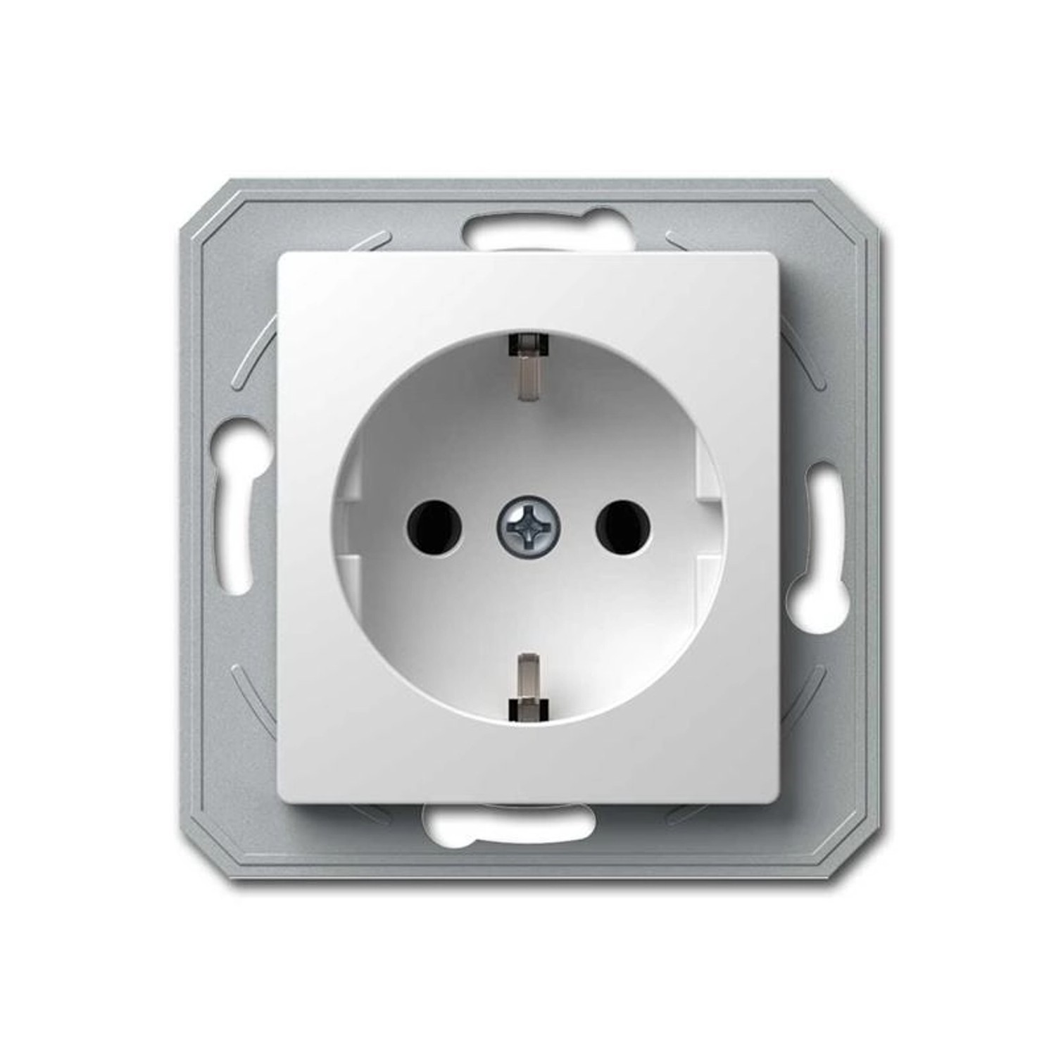 TEM EKONOMIK Schuko Steckdose Weiß OHNE Rahmen günstig online kaufen