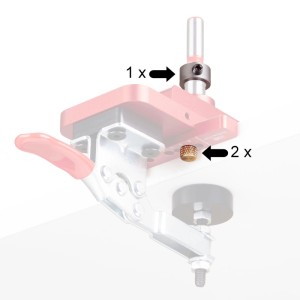 SOTECH Ersatzteilset für ALU Präzisions Bohrschablone BS-35-T45 BS-35-T48 BS-35-T52