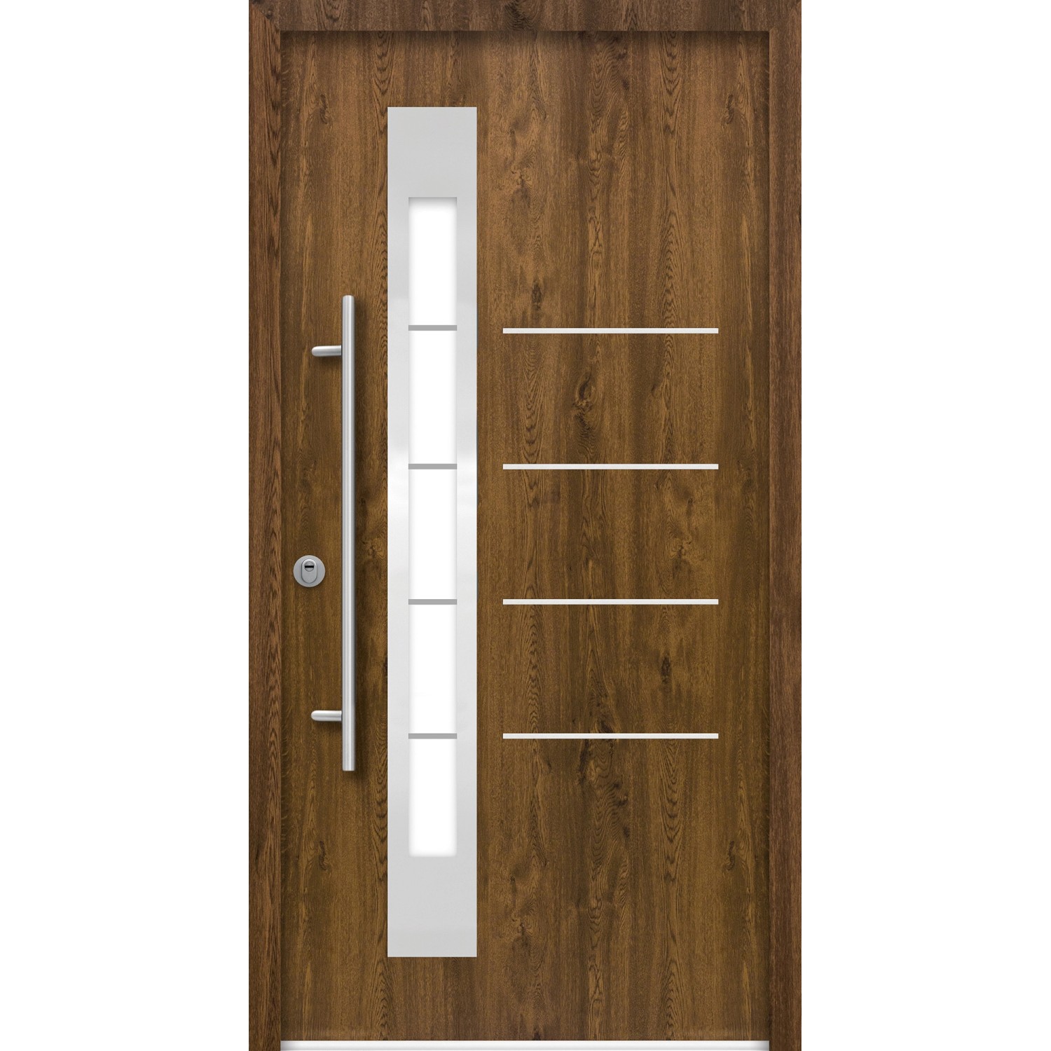 Splendoor Thermospace Sicherheits-Haustür Berlin Prime RC2K Nussbaum 100x21 günstig online kaufen