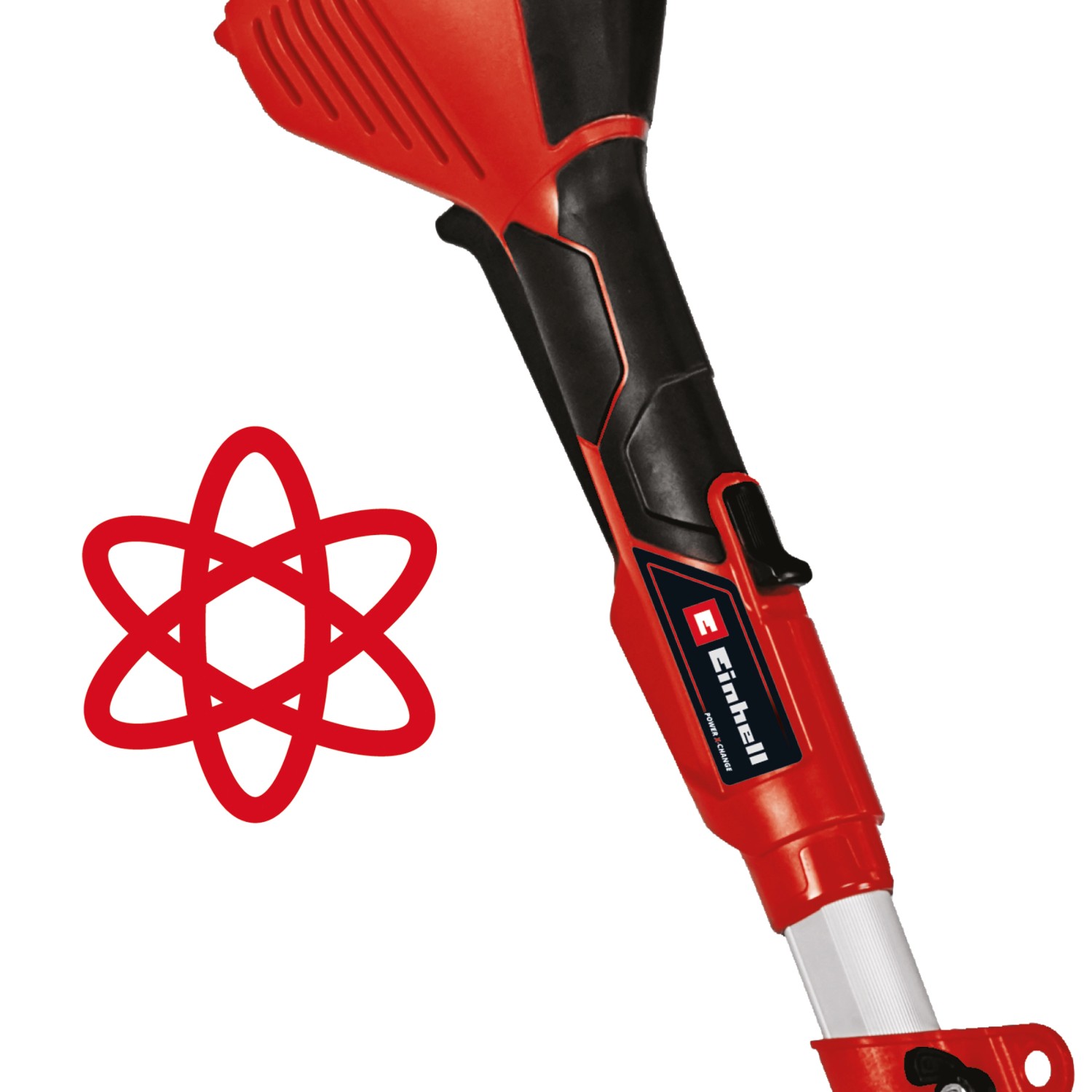 Einhell Akku-Rasentrimmer GE-CT 36/30 Li E-Solo, rot/schwarz. Akku-Trimmer für Gartenarbeiten.