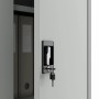 Jan Nowak Büro Aktenschrank ALEX 185 x 45 x 40 cm Grau_9