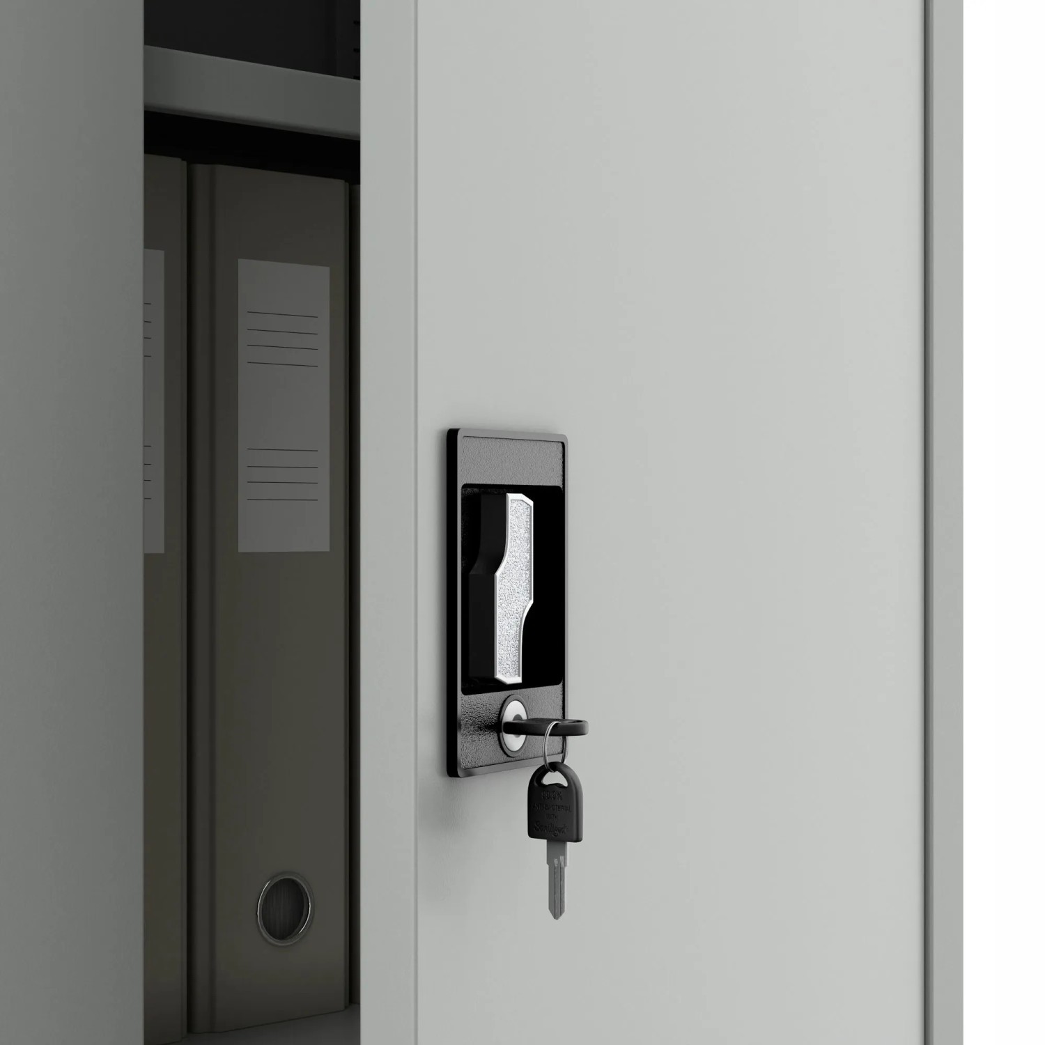 Jan Nowak Büro Aktenschrank ALEX 185 x 45 x 40 cm Grau_9