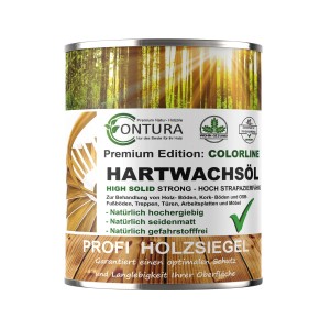Dose Contura Hartwachsöl Colorline Farblos für Holz, Parkett und Möbel.