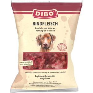 Dibo Hunde-Barf Rindfleisch, 500g Packung. Frostfutter für Hunde.