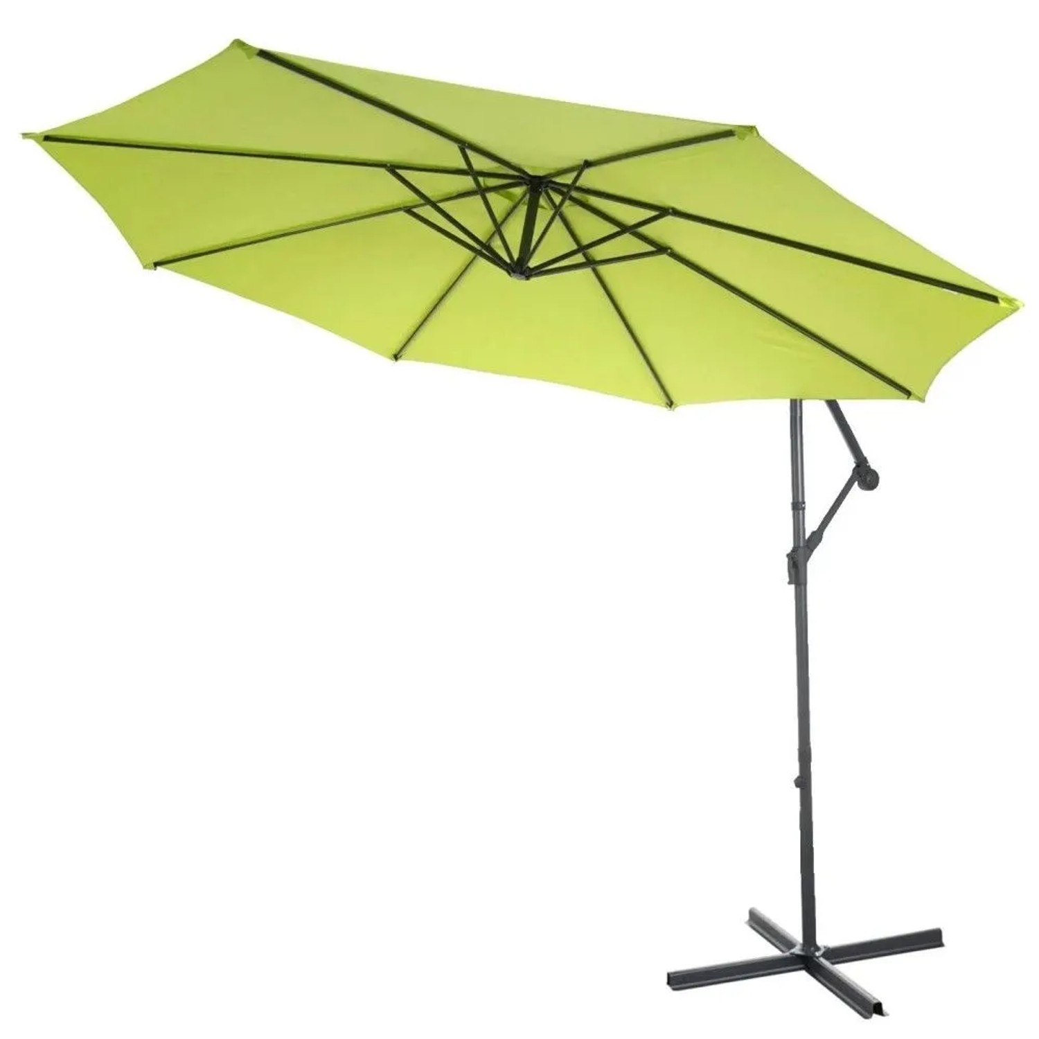 MCW Ampelschirm Terni Ø 3m Neigbar Grün-Lemon ohne Ständer_6