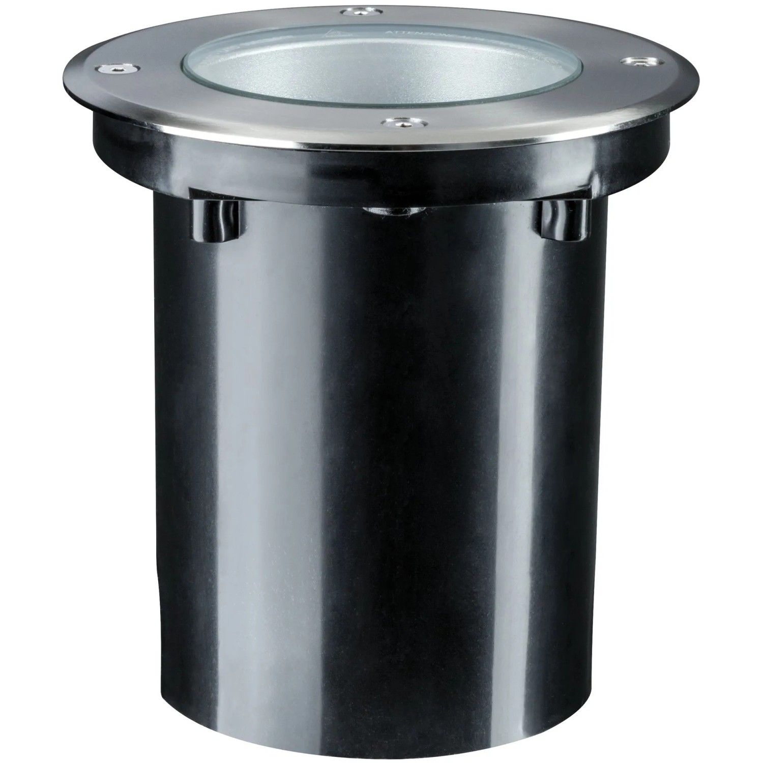 Paulmann Plug & Shine LED-Bodeneinbaustrahler, rund, silberfarben. Außenleuchte für Garten und Terrasse.