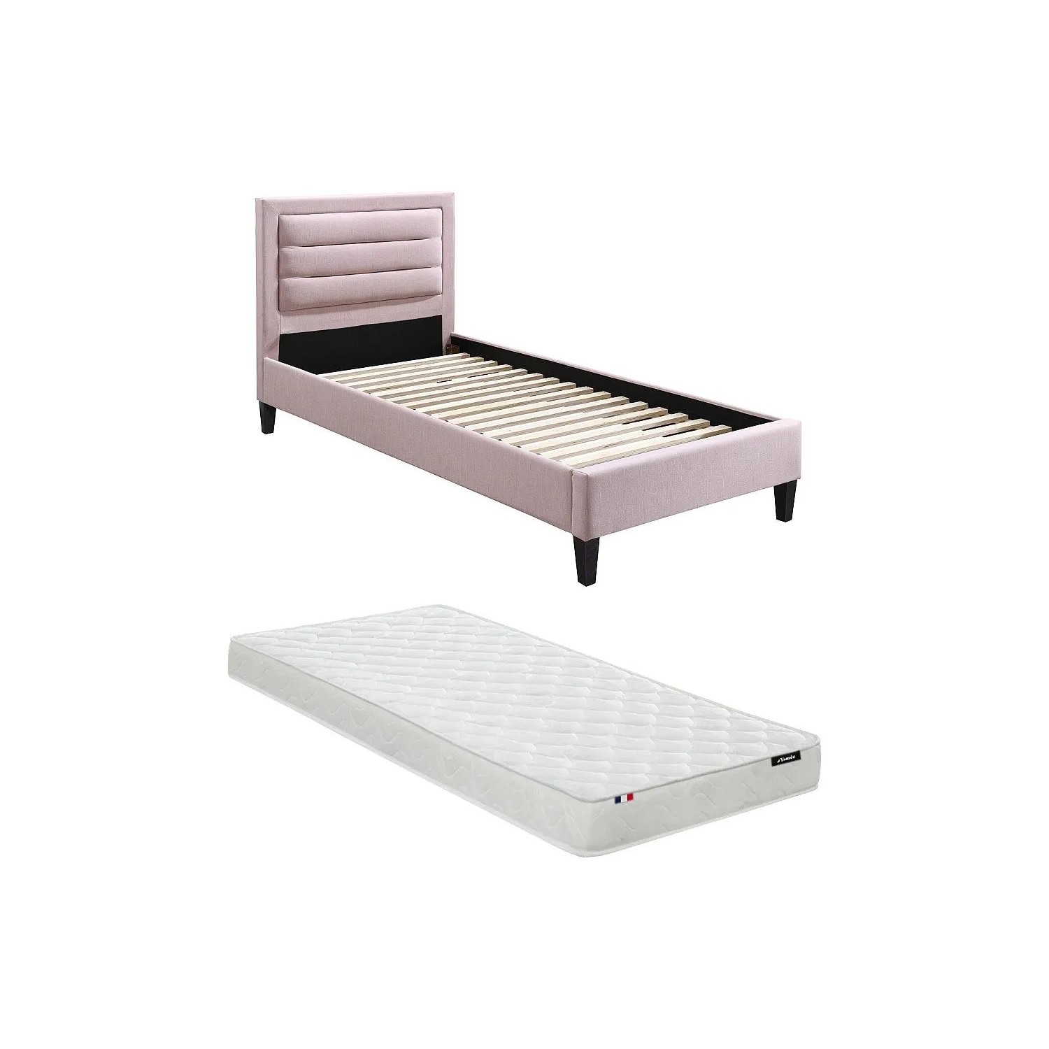 Vente-unique Bettrahmen Machupio Rosa 98 cm