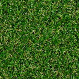 Detailaufnahme: Grüner Karat Kunstrasen Riviera, 14 mm hoch, UV-beständig.