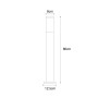 QAZQA Moderne Außen Stehleuchte Dunkelgrau mit Rauchglas 80 cm Malios_5