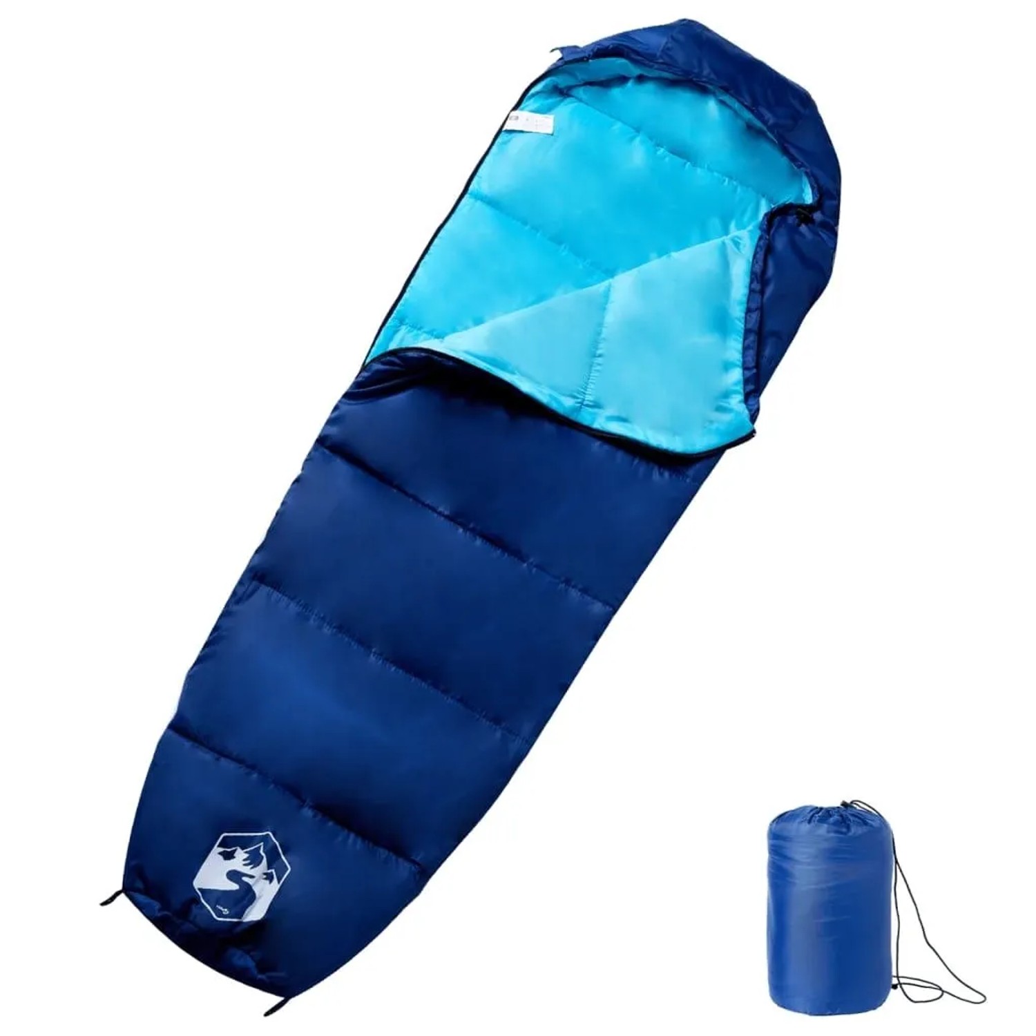vidaXL Mumienschlafsack für Erwachsene Camping 3 Jahreszeiten 94487