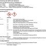 Sicherheitsdatenblatt: Gefahrenhinweise und Sicherheitsvorkehrungen für chemische Produkte.