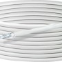Schwaiger Koaxialkabel, 10m, weiße Kabelrolle für Antennen- und Satellitenanlagen.