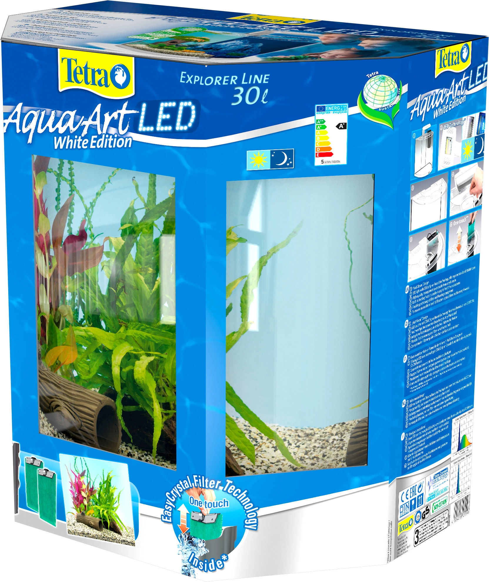 Tetra Aquarium-Set AquaArt Explorer Line Weiß LED bei OBI 30 l kaufen Crayfish