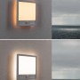 Paulmann LED-Außendeckenleuchte Lamina eckig, weiß, mit PIR-Sensor. Lichtfarbe einstellbar.