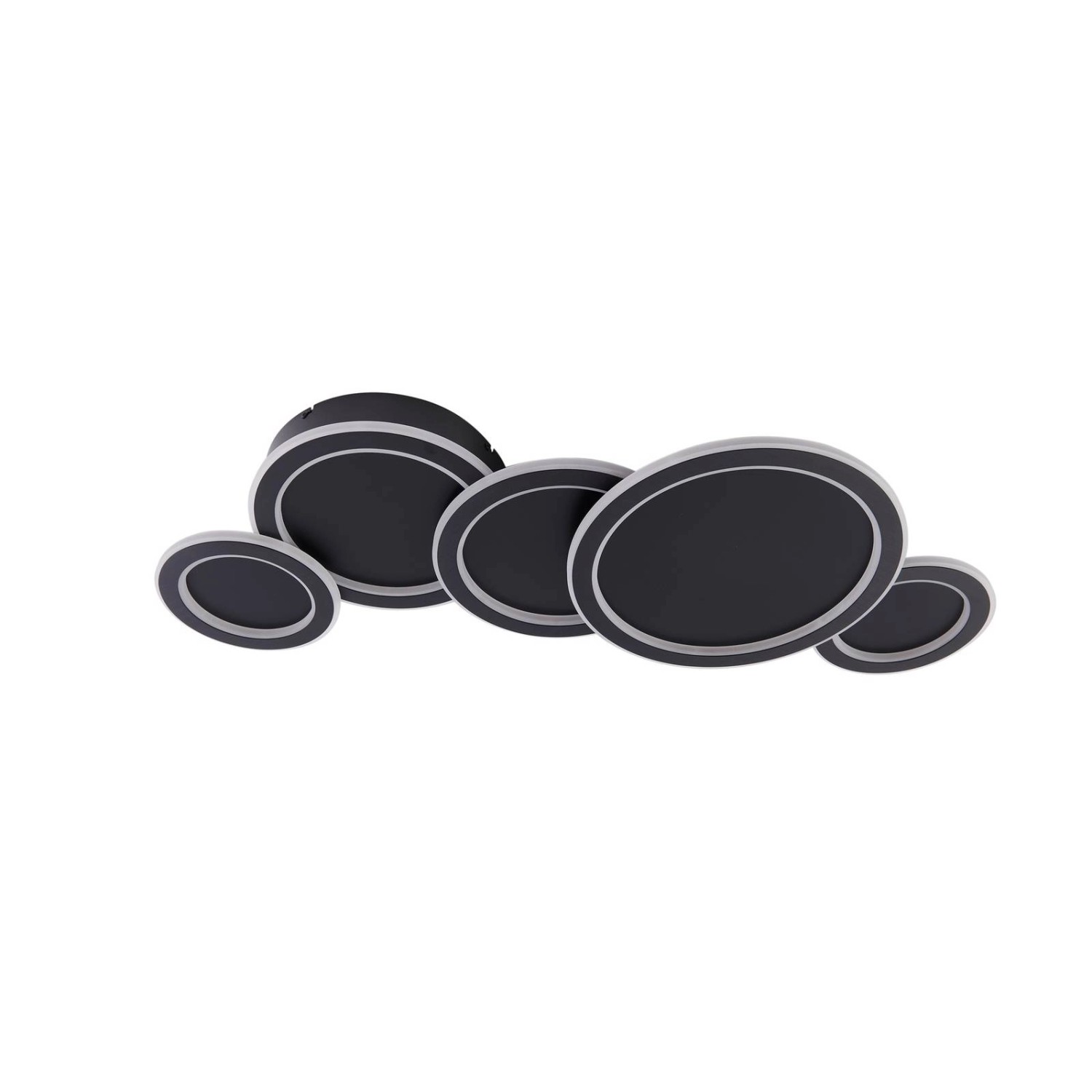 Lucande LED Deckenleuchte Diala 10030109 Dimmbar Modern in Schwarz 5-flammi günstig online kaufen