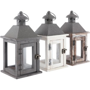 Mica Decorations Laternen, 30,5 cm, verschiedene Farben, für stimmungsvolle Weihnachtsdekoration.