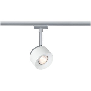 Paulmann URail LED-Spot Pane, weiß/chrom, 7,4W, 2700K für Schienensysteme.