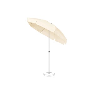 Suncomfort Marktschirm Ecru, Handöffner, UV 50+, dreh- & neigbar für Balkon & Garten.