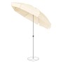 Suncomfort Marktschirm Ecru, Handöffner, UV 50+, dreh- & neigbar für Balkon & Garten.
