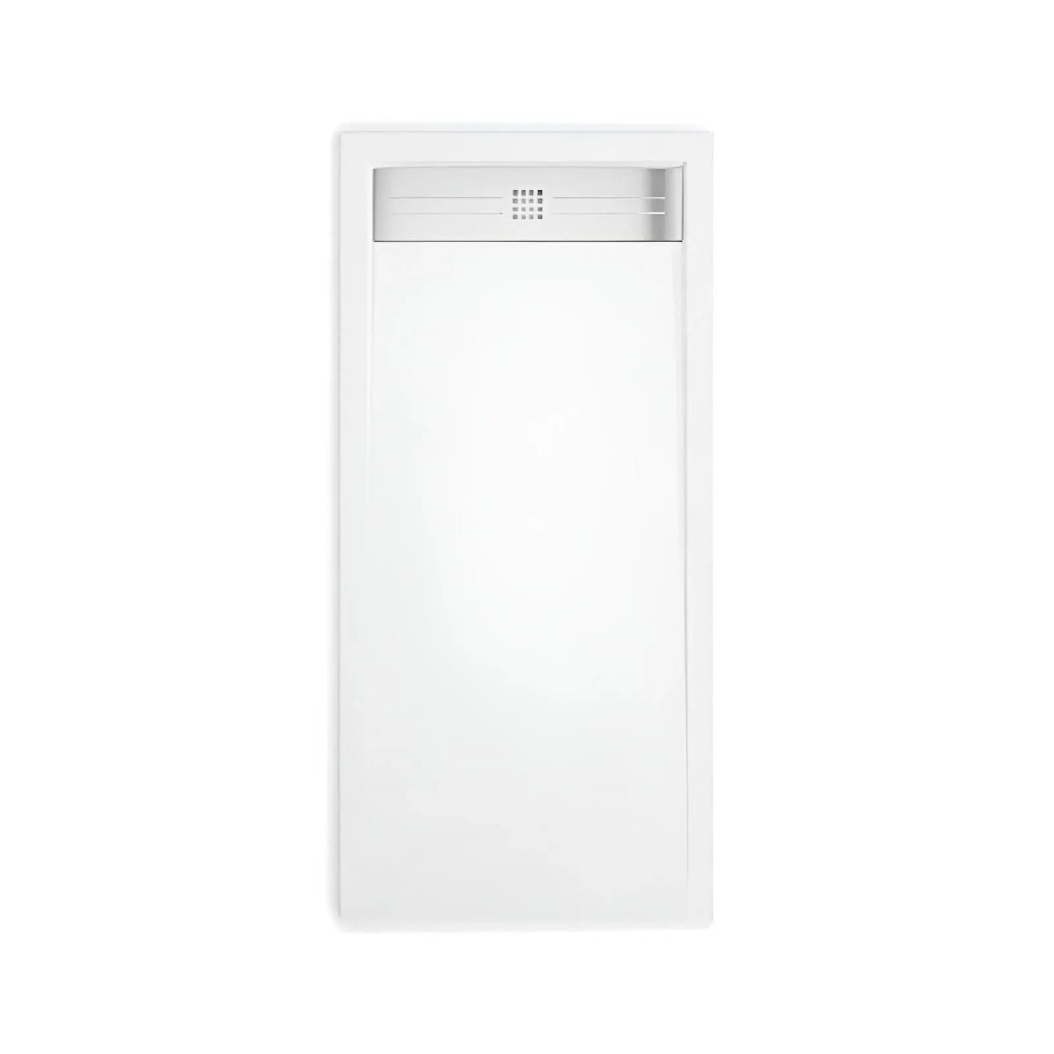 Stano Mineralguss-Duschwanne Extra Flach Elite Weiss Edelstahl Ablaufabdeckung 70x100cm