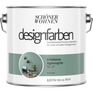 Dose Schöner Wohnen Designfarbe Erhabenes Agavengrün, matte, hochwertige Wandfarbe für Innenräume.