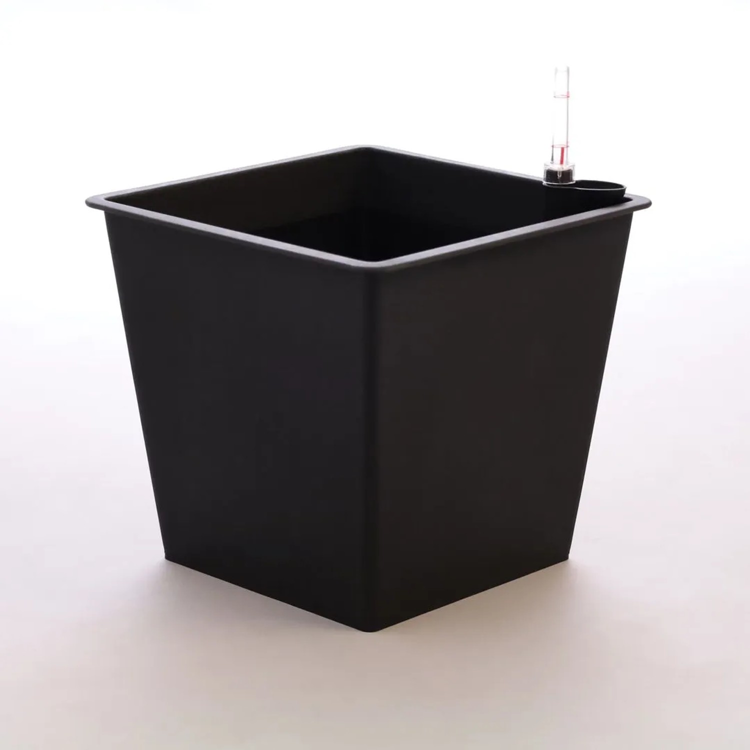 Elegant Einrichten Kunststoffeinsatz Quadratisch Konisch 26x26x24cm Schwarz mit Bewässerungssystem