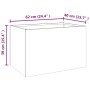 vidaXL Pflanzkübel 62x40x39 cm Cortenstahl 821557_11