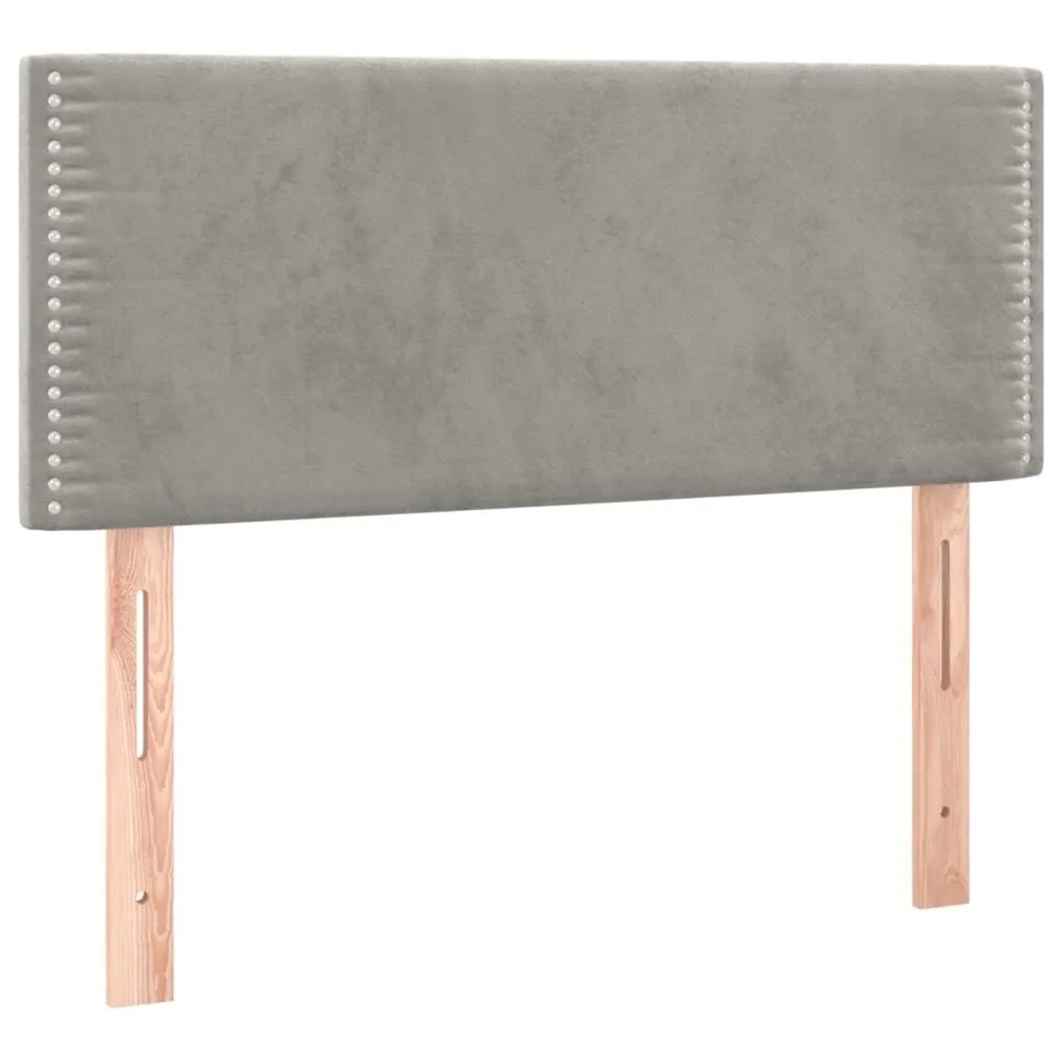 vidaXL Kopfteil Hellgrau 90x5x78/88 cm Samt 345898