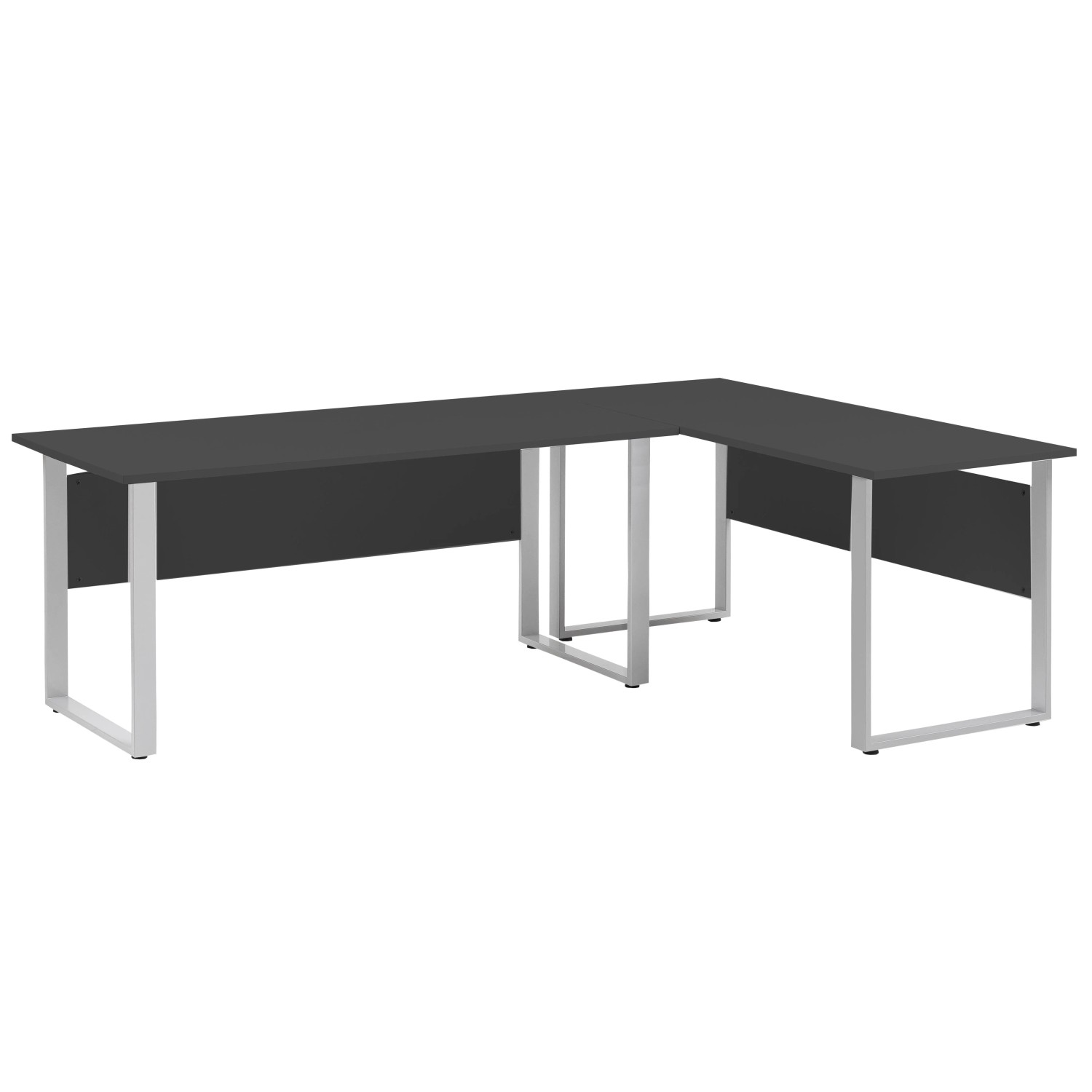 Schildmeyer Schreibtisch-Set Serie 1500 Anthrazit-Grau 2-tlg.