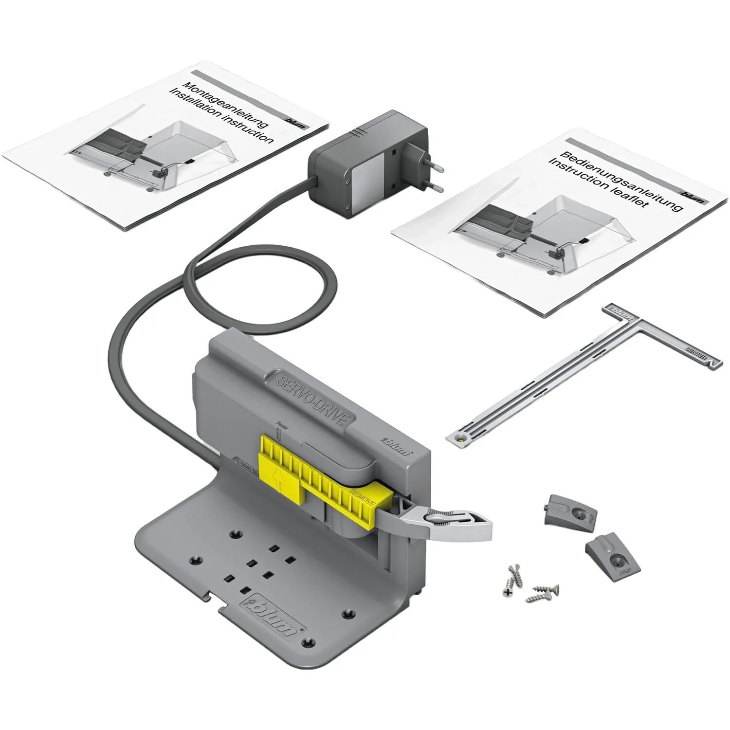 Blum Servo-Drive uno für stehende Mülltrennsysteme Staubgrau