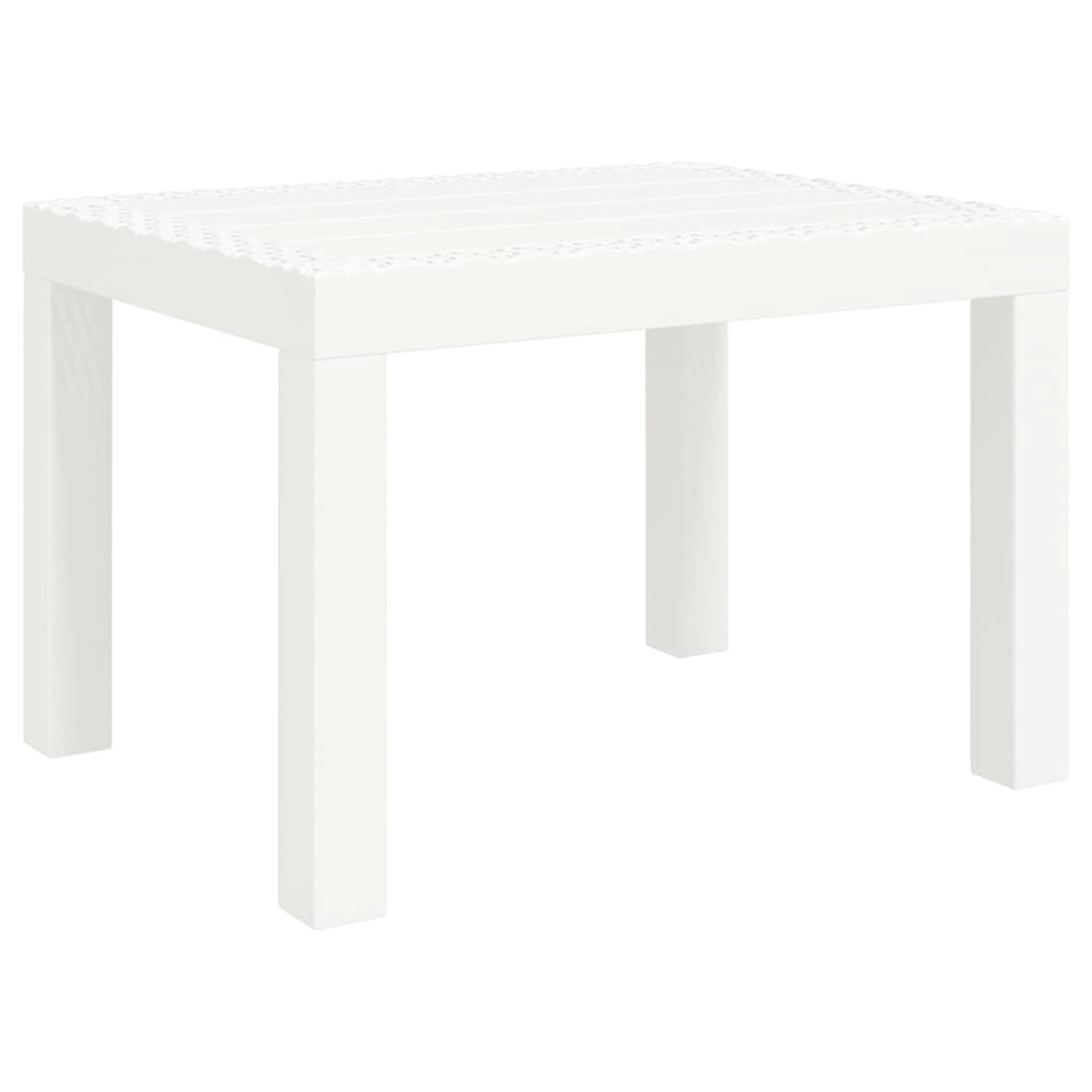 vidaXL Gartentisch Weiß 59x47x40 cm PP 364728 günstig online kaufen