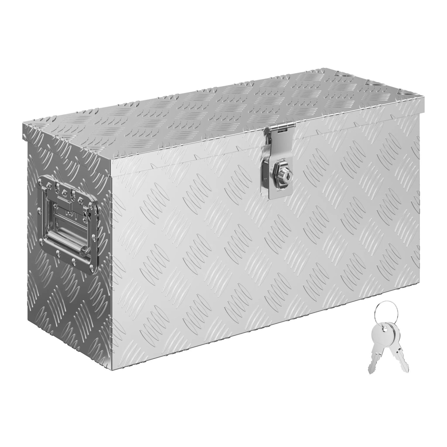 Xpotool Alu Kiste 60X25X30Cm Mit Überstand Truckbox Deichselbox Werkzeugkiste