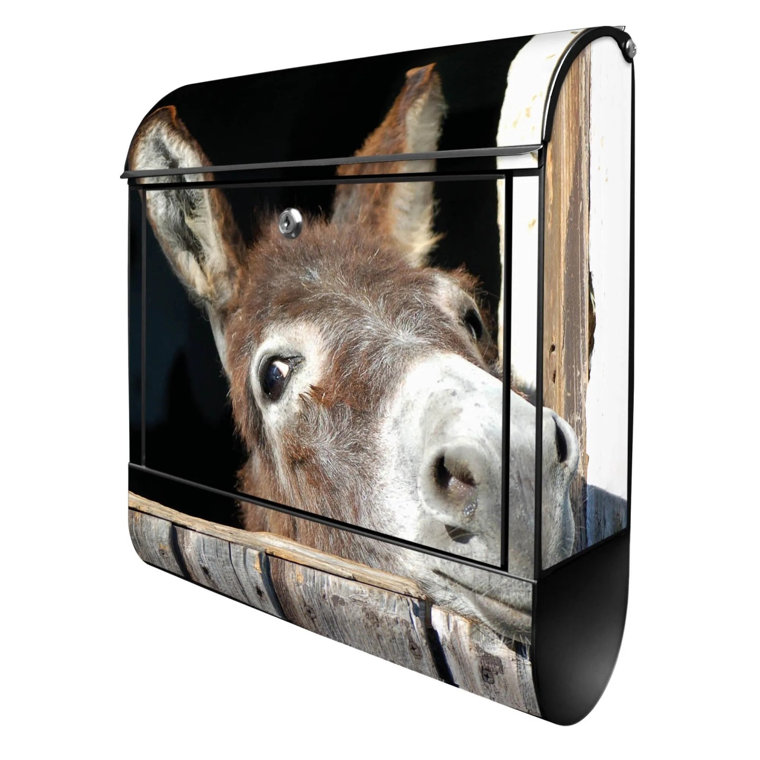 Banjado Design Briefkasten Schwarz Pulverbeschichtet 39x47x14cm 2 Schlüssel günstig online kaufen