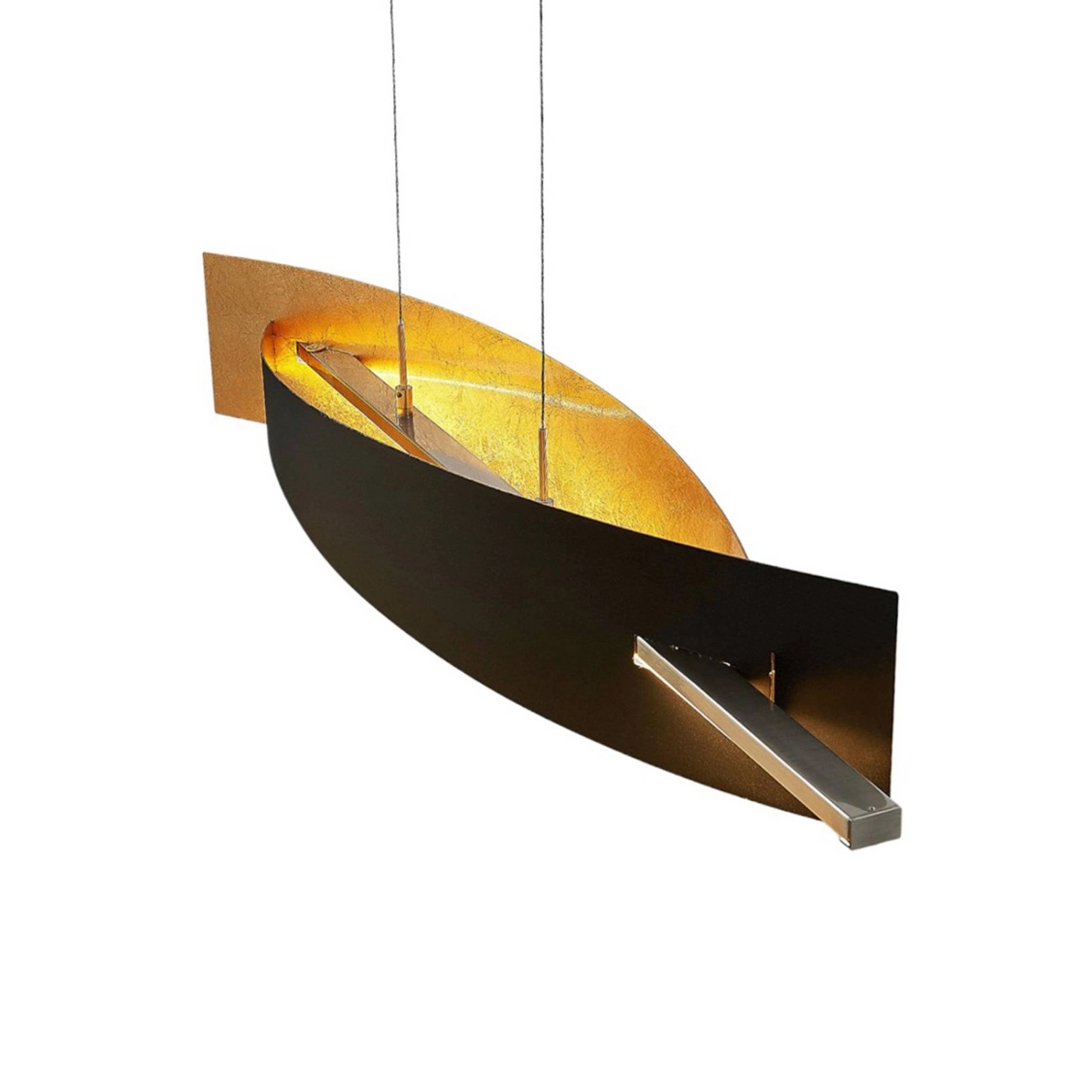 Lucande LED Marija 9639124 Dimmbar Modern in Schwarz aus Metall 1-flammig W günstig online kaufen