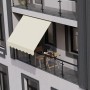Beige Juskys Klemmmarkise Kapstadt 350x120 cm am Balkon, Sonnenschutz ohne Bohren.