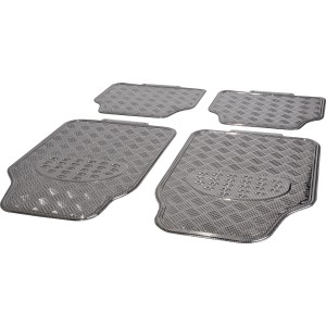 OBI Fußmatten-Set Carbonline, 4-teilig, Riffelblech-Optik, universell passend.