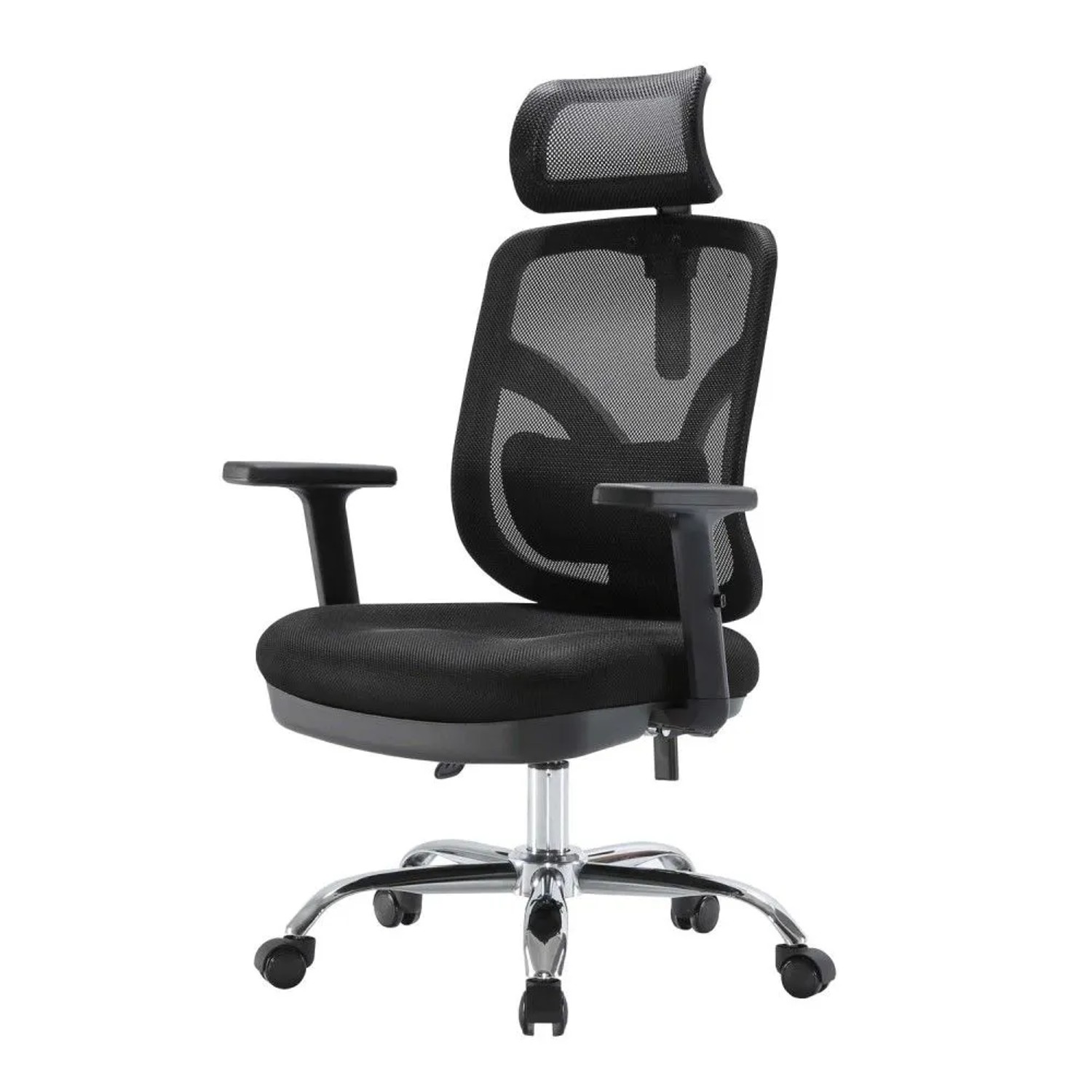 MCW Bürostuhl J92 Schreibtischstuhl Ergonomisch Verstellbare Lordosenstütze Und Armlehne Schwarz
