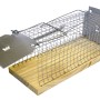 Eckiger Rattenkäfig von Swissinno aus Draht und Holz, wiederverwendbare Lebendfalle.