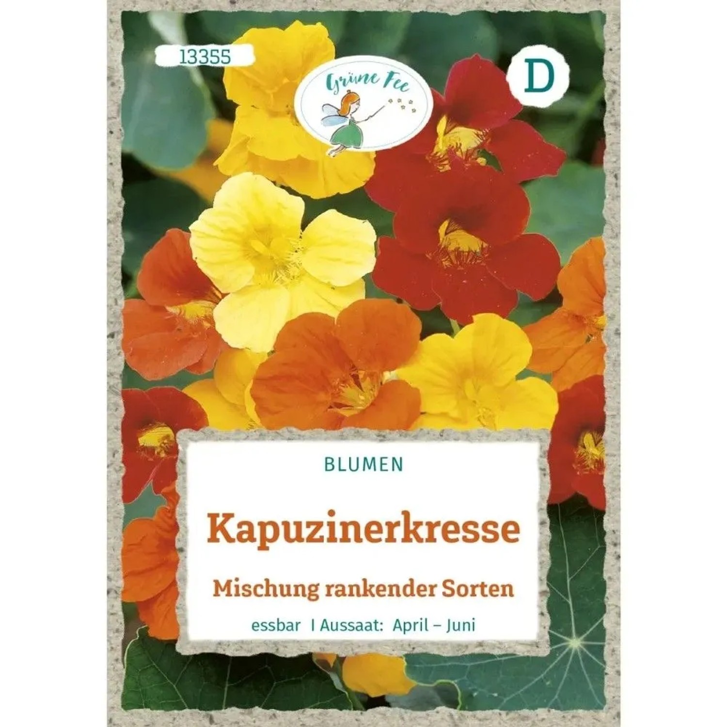 Grüne Fee Kapuzinerkresse Mischung Rankender Sorten Saatgut