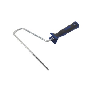 LUX Farbroller-Bügel mit 2K-Softgriff, 25 cm, schwarz-blau.