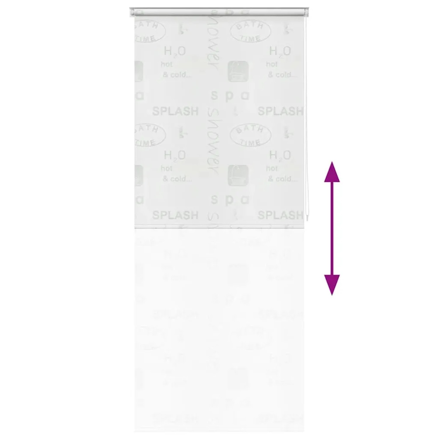 vidaXL Duschrollo 120x240 cm Splash-Design 142873_5