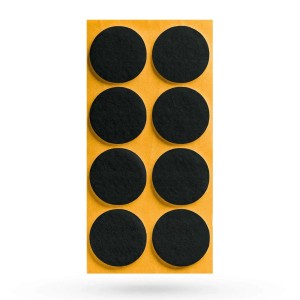 SOTECH Filzgleiter Ø35 x 3 mm Selbstklebend Schwarz