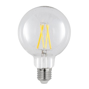 Arcchio LED E27 Lampe, 8W, aus Glas, mit Filamentoptik und warmweißem Licht.