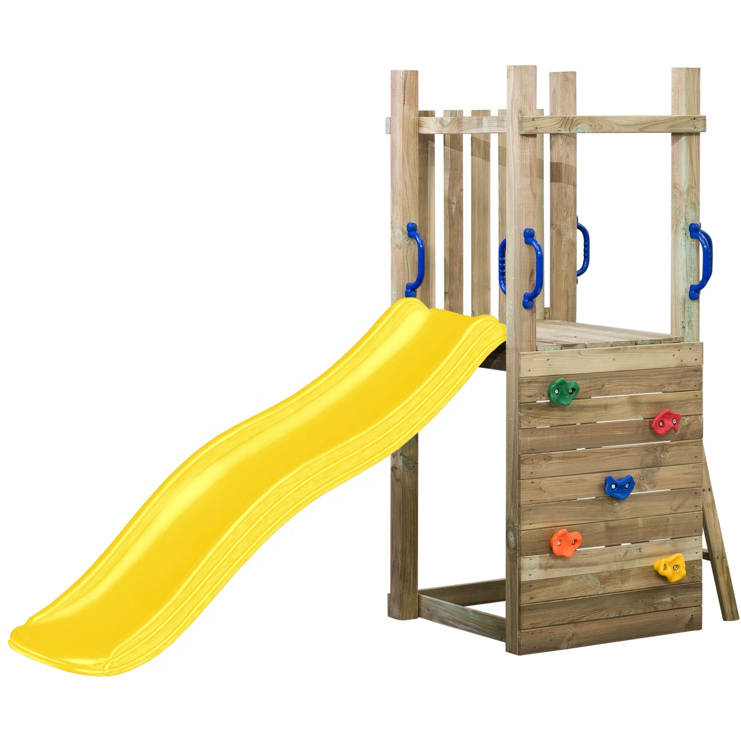 SwingKing Spielturm Irma mit Rutsche Gelb 70 cm x 160 cm x 175 cm günstig online kaufen