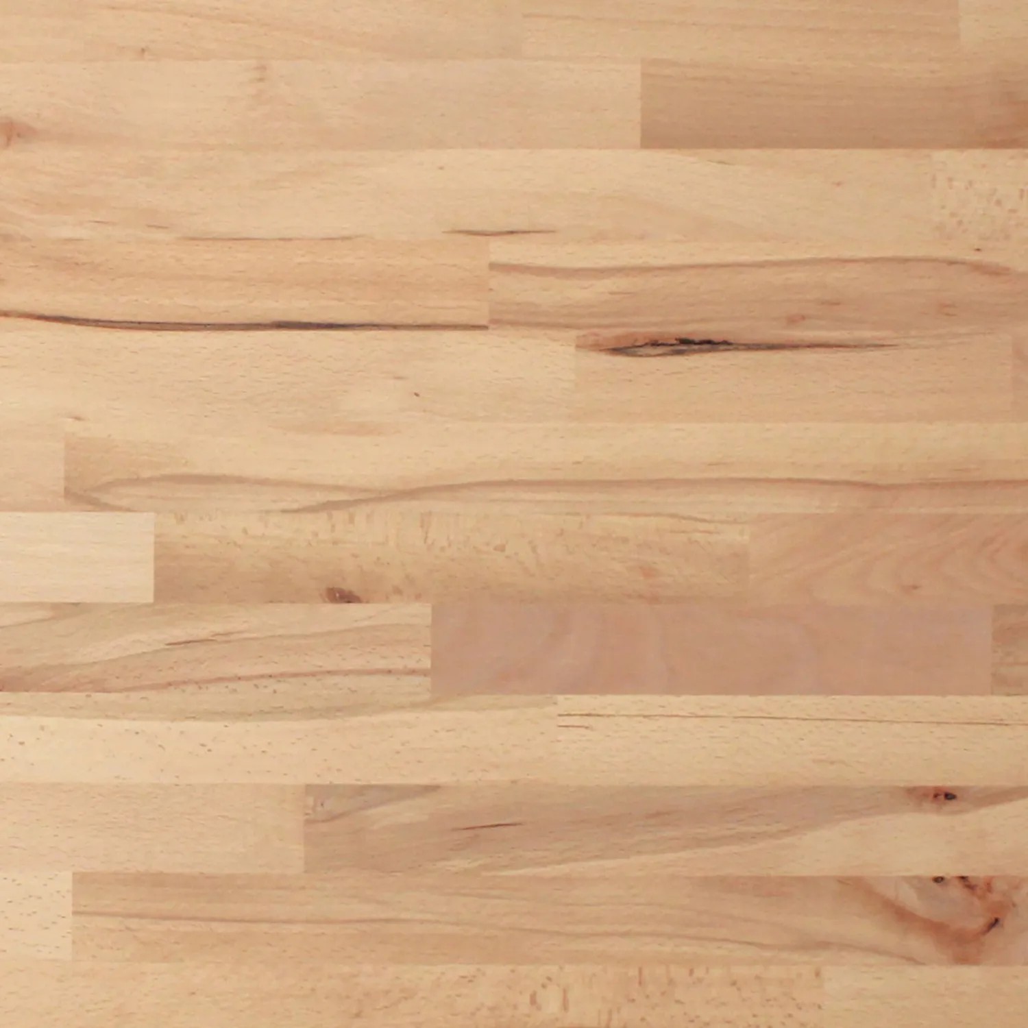 Leimholzplatte Buche, 300x63x2,7cm, für Regale und Möbelbau. Naturholz mit typischer Maserung.