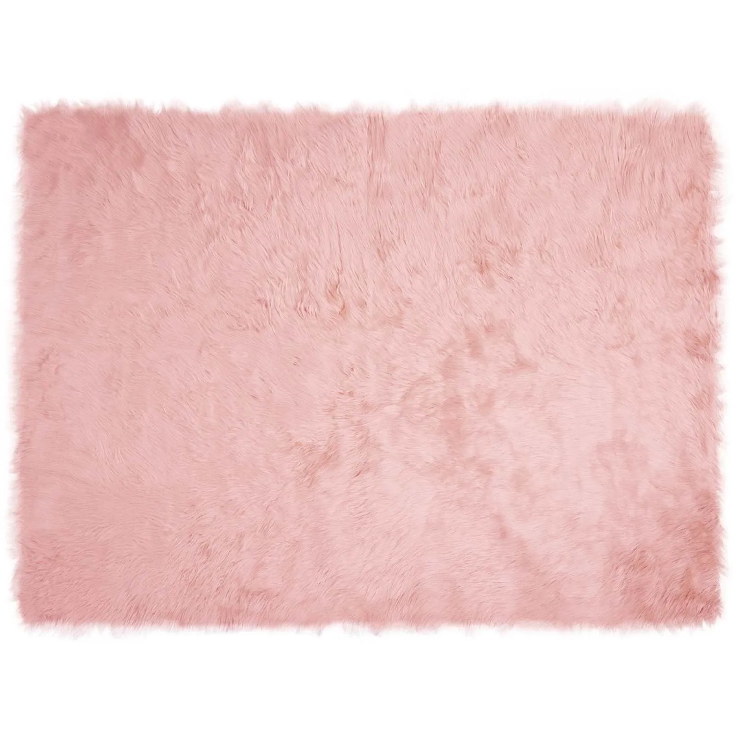 vidaXL Kunstschaffell Teppich Tafalla Rosa 160 x 230 cm Polyester 42021550 günstig online kaufen