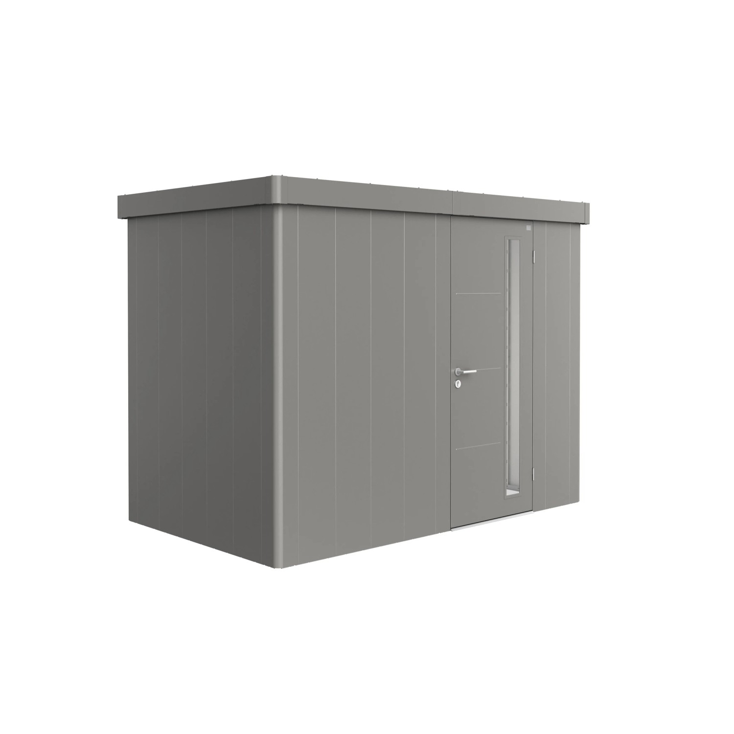 Biohort Gerätehaus Neo, Gr. 1C mit Standardtür, Quarzgrau-Metallic