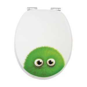 Sanitop-Wingenroth WC-Sitz mit Monster Bobby Dekor. WC-Sitz mit Absenkautomatik und lustigem Monster Motiv.