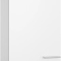 Weißer Optifit Küchen-Hängeschrank Bengt932, 60 cm breit, mit Edelstahlgriff.