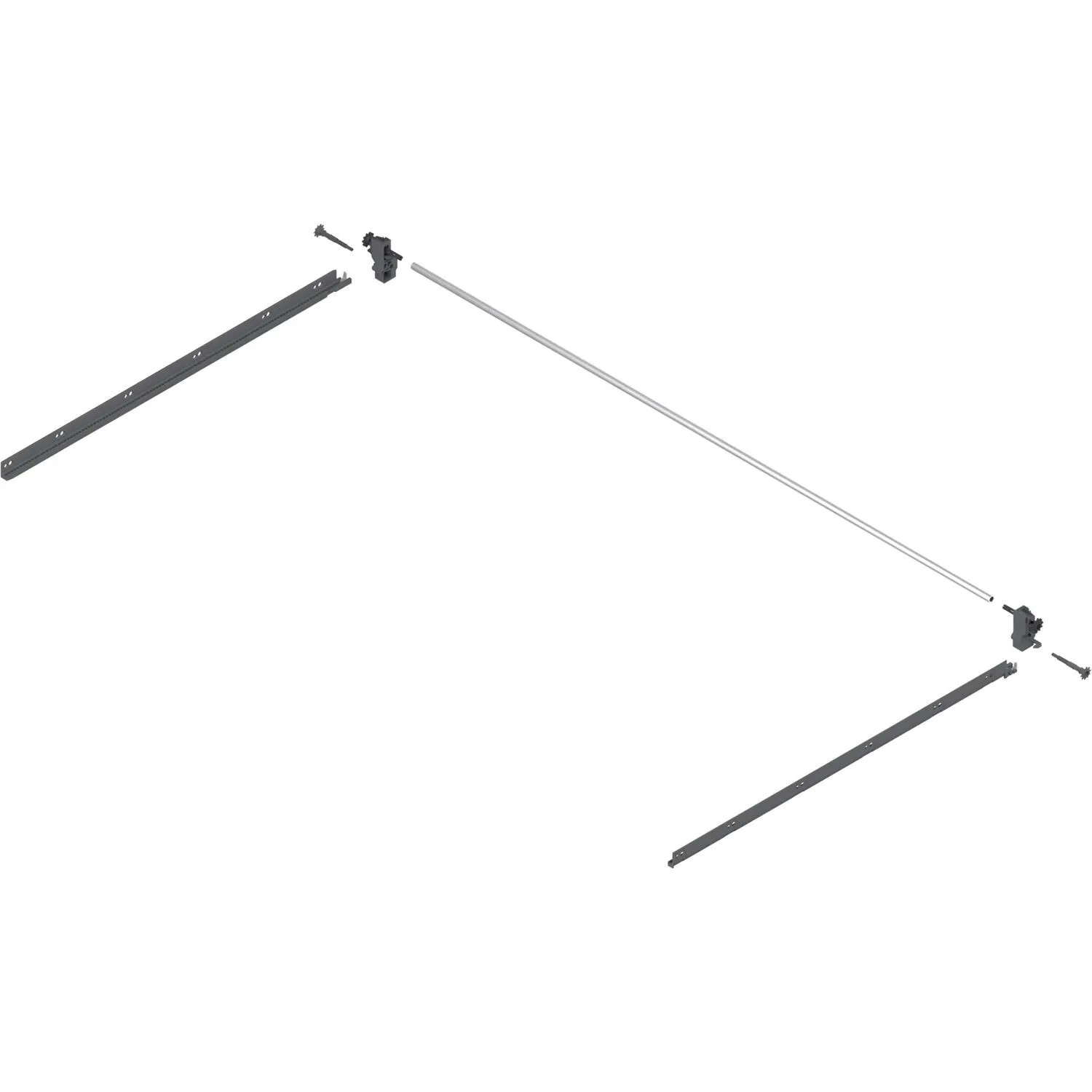 Blum SeitenstaBilisierung Tandembox antaro nach oben gebaut Nennlänge 650 mm